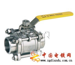 三片式對焊球閥